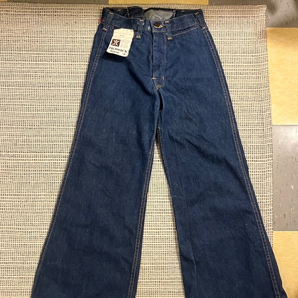 Vintage 70s howick denim wide leg jeans - Picture 1 of 9